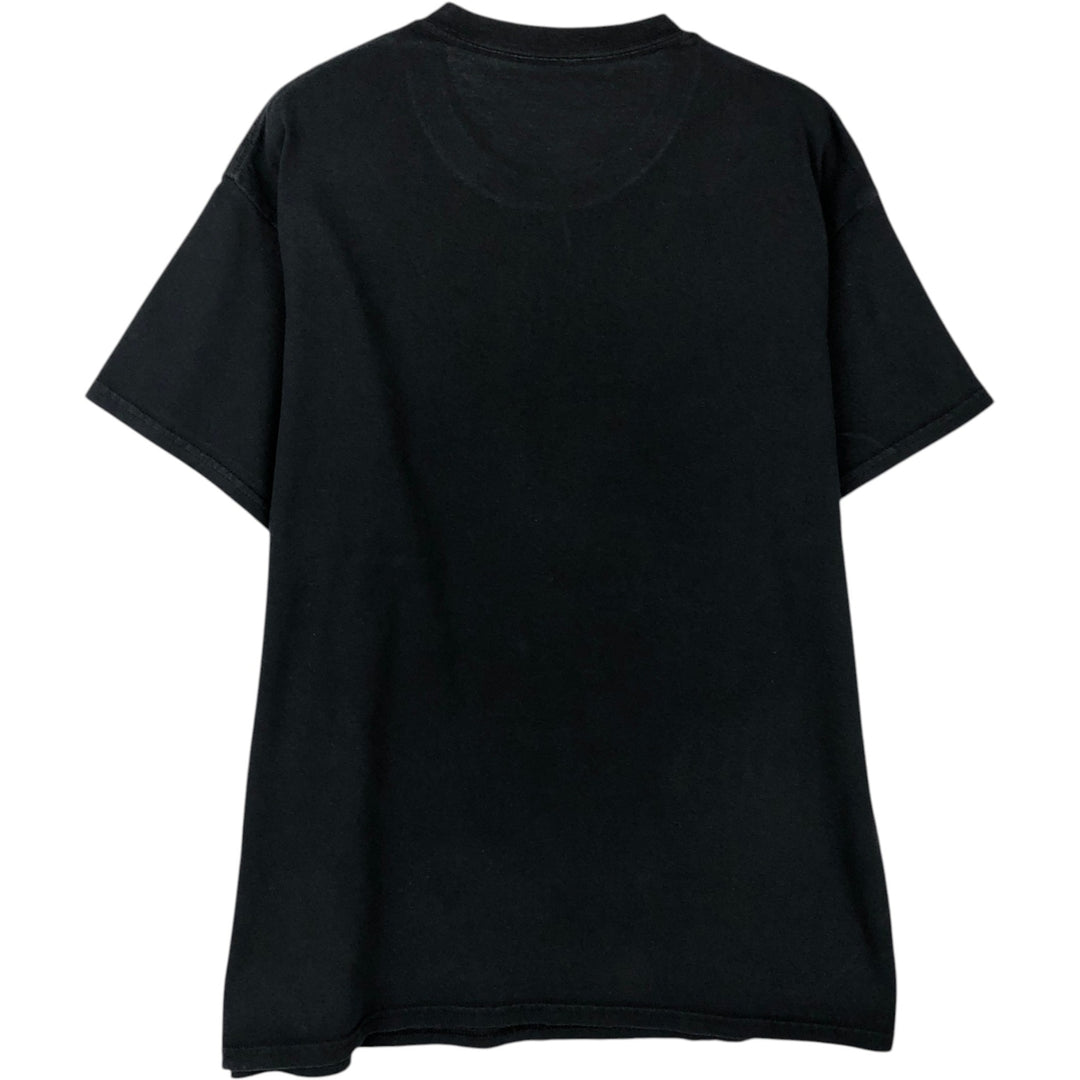 SAILOR MOON Pretty Guardian Sailor Moon Anime Character Print T-shirt Men's L size cotton black type Vintage Second Hand