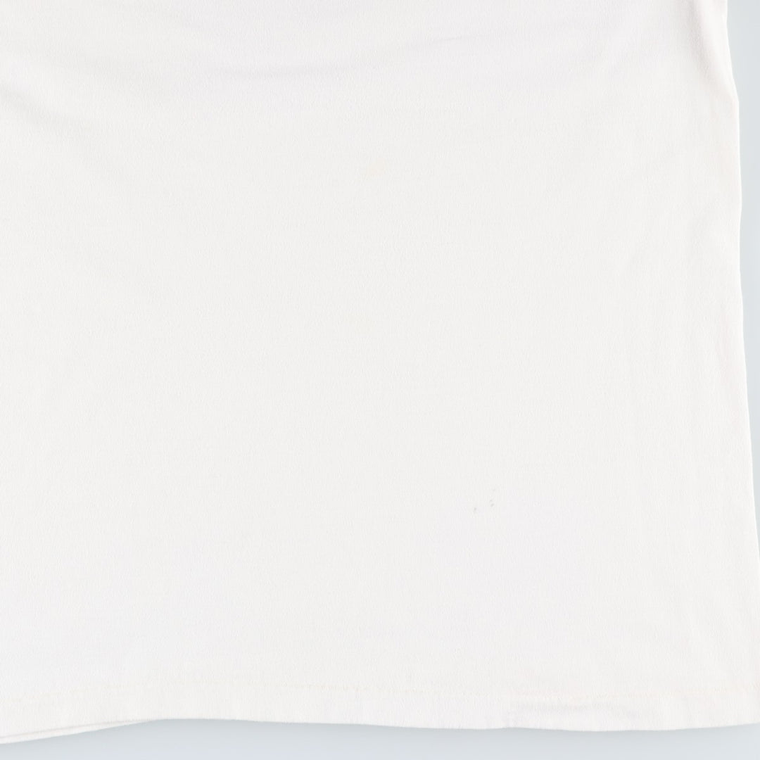 90'S Hanes BEEFY-T Blue Tag QUALCOMM Advertising T-Shirt, Made in USA, Men's XL equivalent, Vintage cotton white type Vintage Second Hand