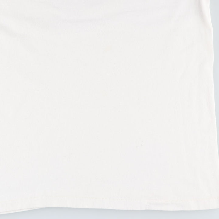 90'S Hanes BEEFY-T Blue Tag QUALCOMM Advertising T-Shirt, Made in USA, Men's XL equivalent, Vintage cotton white type Vintage Second Hand