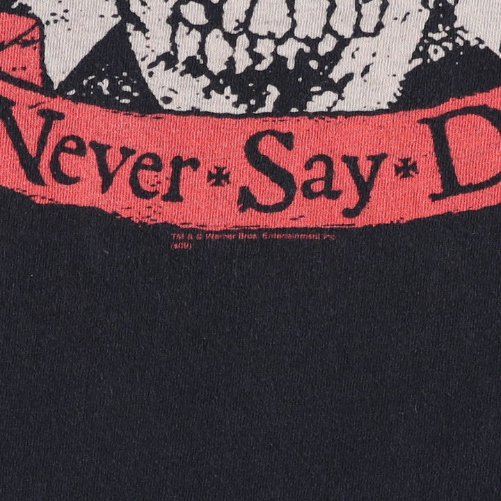 THE GOONIES (The Goonies) Skull Pattern Movie T-Shirt - Men's Size M (approx.) unclear black type Vintage Second Hand