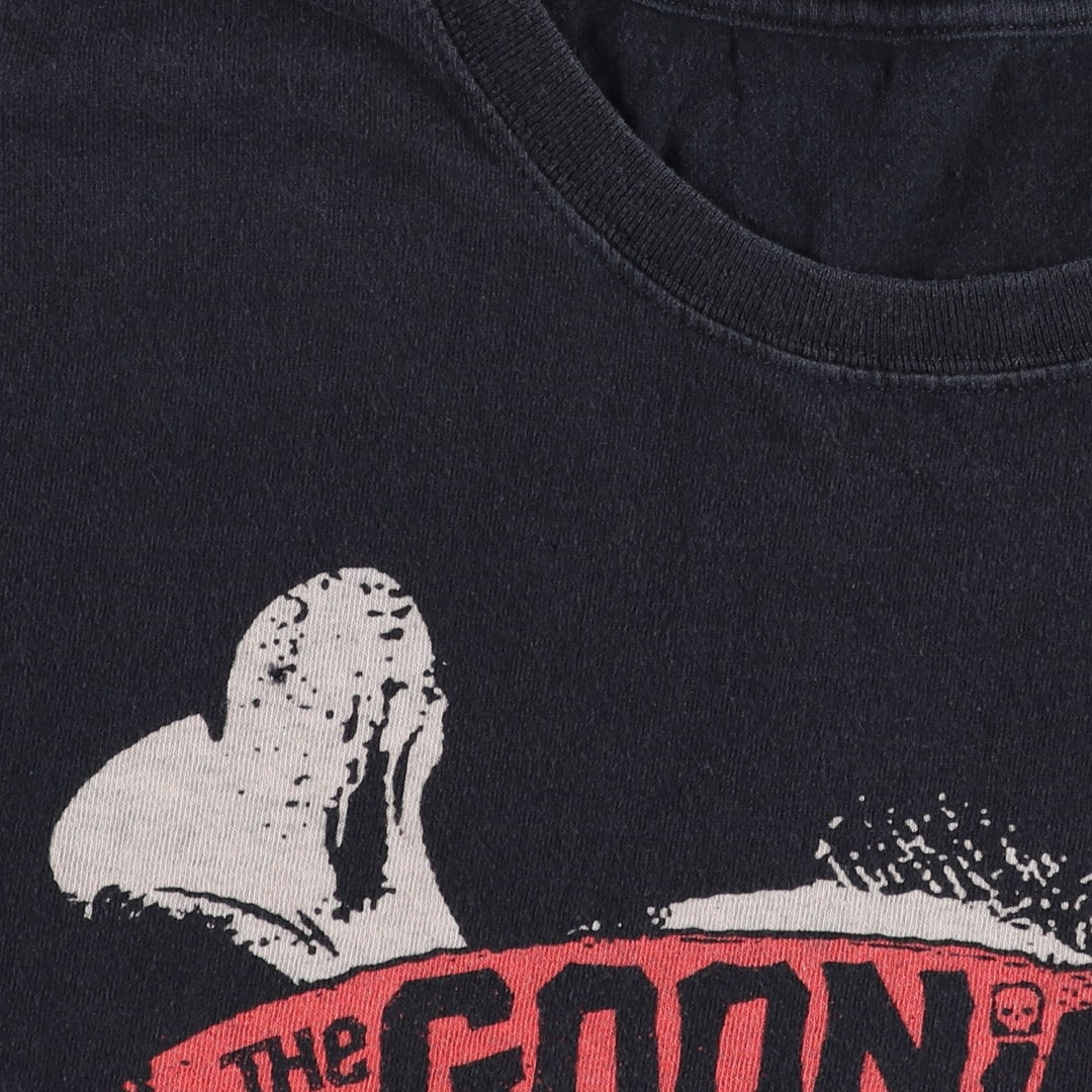 THE GOONIES (The Goonies) Skull Pattern Movie T-Shirt - Men's Size M (approx.) unclear black type Vintage Second Hand