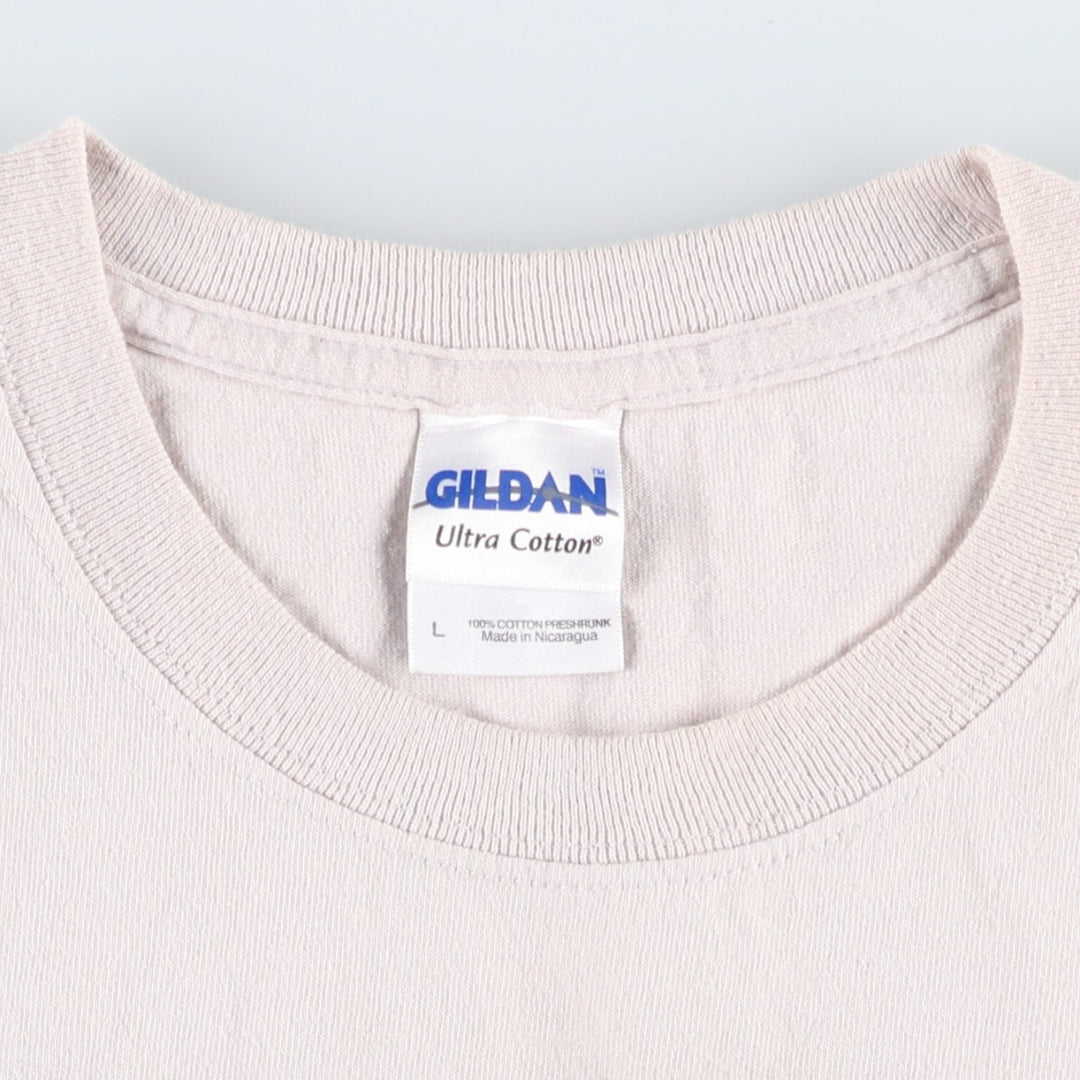 Gildan Ultra Cotton THE TWILIGHT SAGA Edward Cullen Movie T-Shirt (Men's Size L) cotton pink type Vintage Second Hand