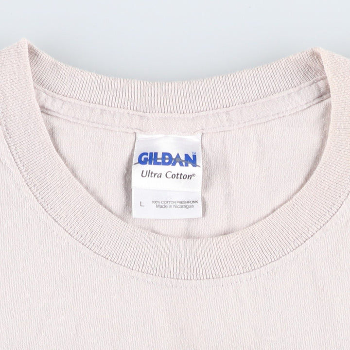 Gildan Ultra Cotton THE TWILIGHT SAGA Edward Cullen Movie T-Shirt (Men's Size L) cotton pink type Vintage Second Hand