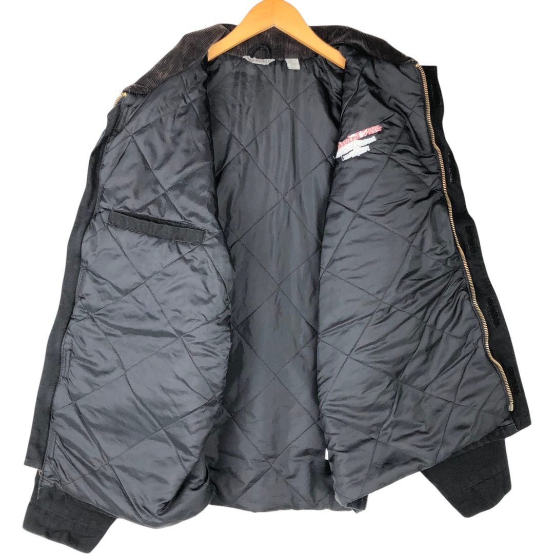 OUTER BOUNDARY Traditional Padded Duck Work Jacket, Men's XXL cotton black type Vintage Second Hand