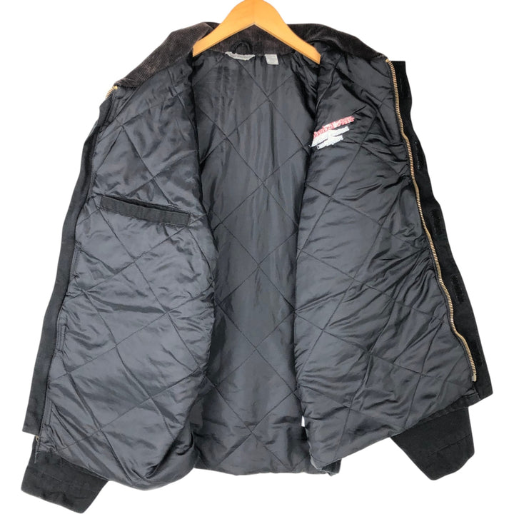 OUTER BOUNDARY Traditional Padded Duck Work Jacket, Men's XXL cotton black type Vintage Second Hand