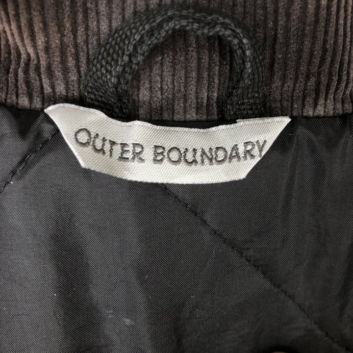 OUTER BOUNDARY Traditional Padded Duck Work Jacket, Men's XXL cotton black type Vintage Second Hand