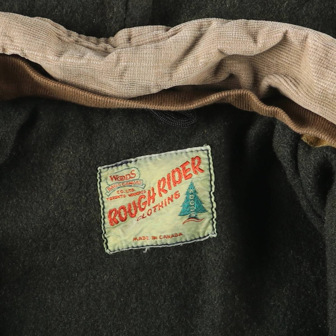 Vintage 1960s-1970'S Woods Rough Rider Duck Hunting Jacket, Made in Canada, Men's Size Medium unclear ocher yellow type Vintage Second Hand