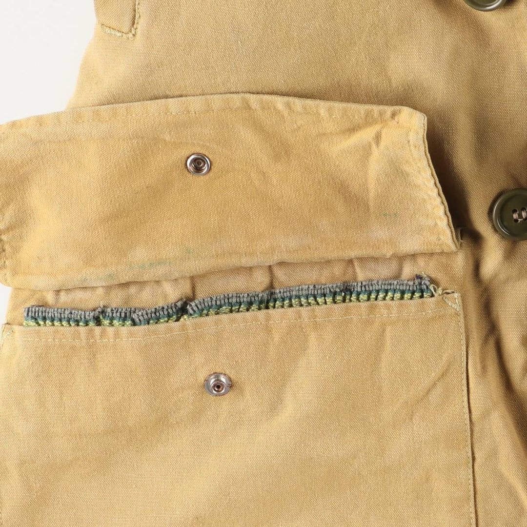 Vintage 1960s-1970'S Woods Rough Rider Duck Hunting Jacket, Made in Canada, Men's Size Medium unclear ocher yellow type Vintage Second Hand