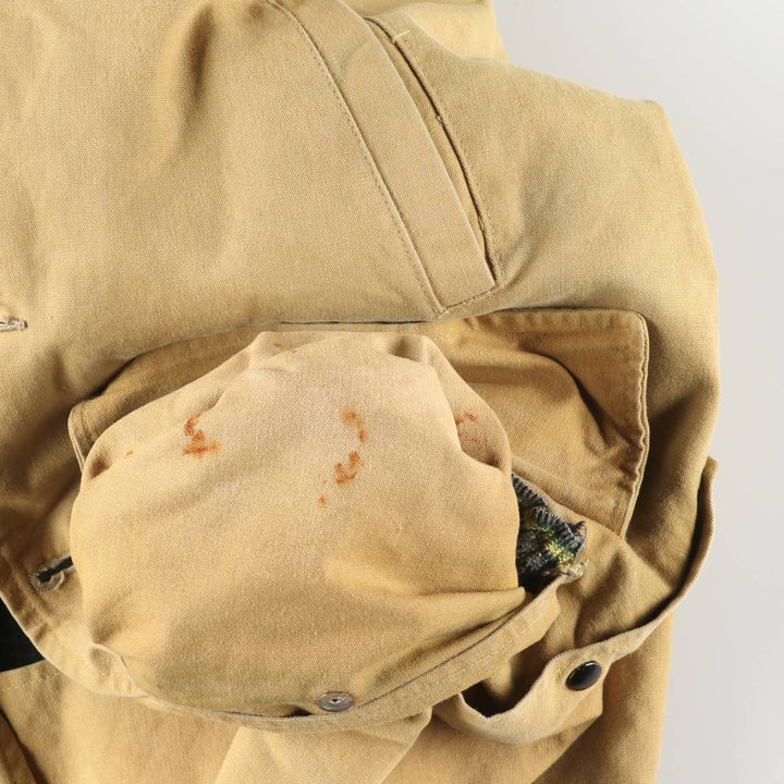 Vintage 1960s-1970'S Woods Rough Rider Duck Hunting Jacket, Made in Canada, Men's Size Medium unclear ocher yellow type Vintage Second Hand