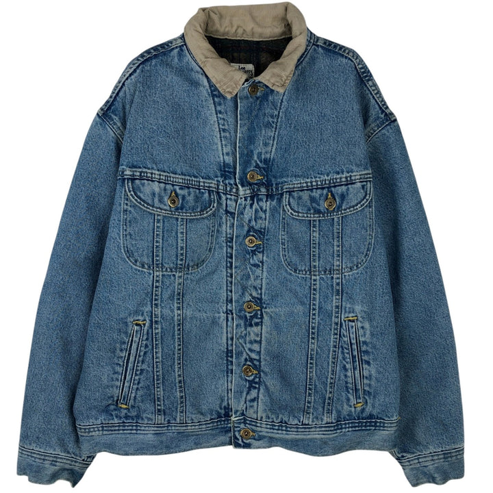Lee DUNGAREES Padded Denim Jacket, Men's Size XL unclear blue type Vintage Second Hand
