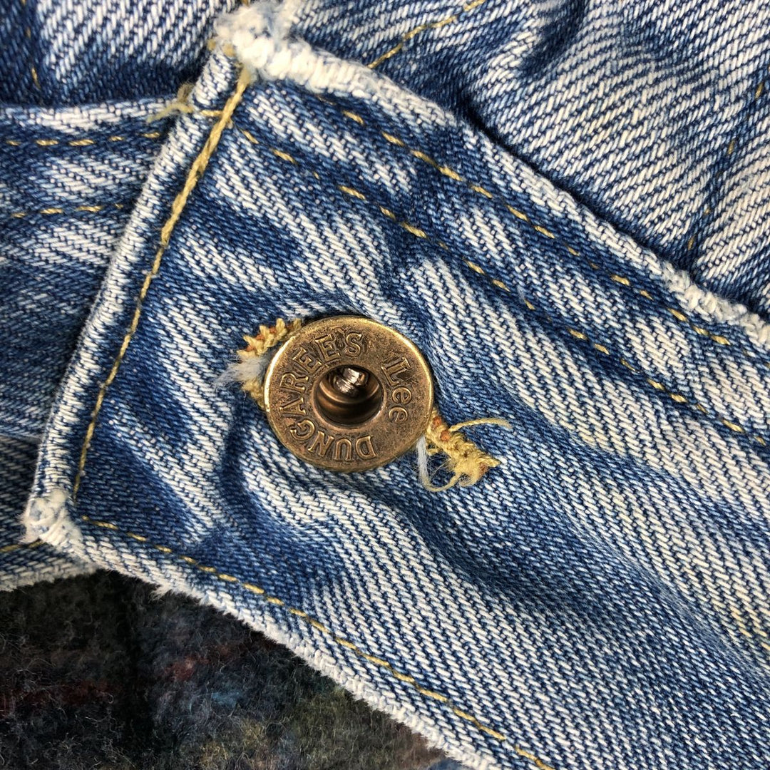 Lee DUNGAREES Padded Denim Jacket, Men's Size XL unclear blue type Vintage Second Hand