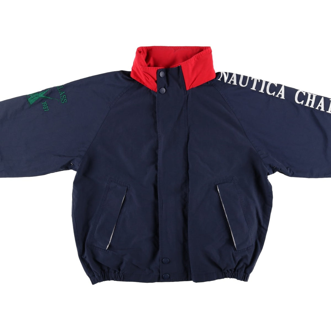 90'S Nautica sailing jacket, men's XL size, vintage cotton navy blue type Vintage Second Hand