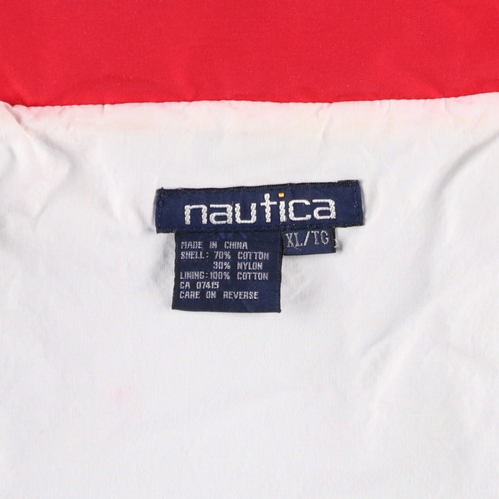 90'S Nautica sailing jacket, men's XL size, vintage cotton navy blue type Vintage Second Hand