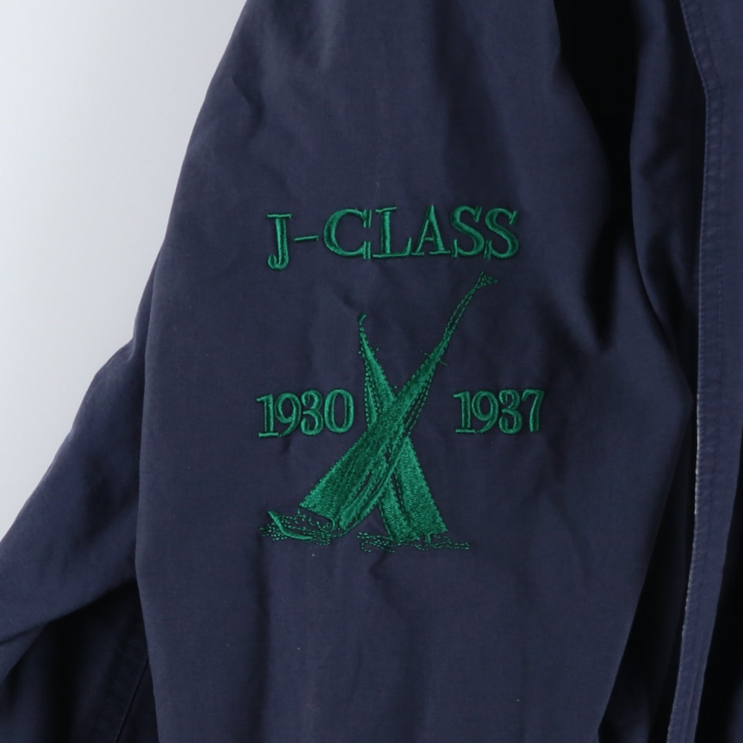 90'S Nautica sailing jacket, men's XL size, vintage cotton navy blue type Vintage Second Hand