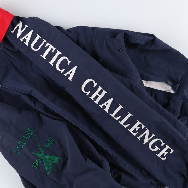 90'S Nautica sailing jacket, men's XL size, vintage cotton navy blue type Vintage Second Hand