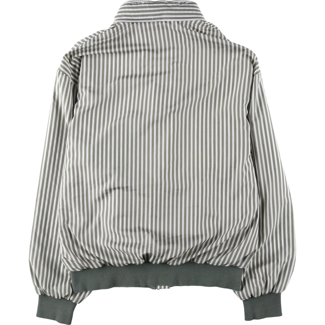 1970'S Lacoste CHEMISE French Lacoste Stripe Pattern Windbreaker, Made in France, Size 5 (Men's L equivalent), Vintage polyester Khaki type sage green Vintage Second Hand