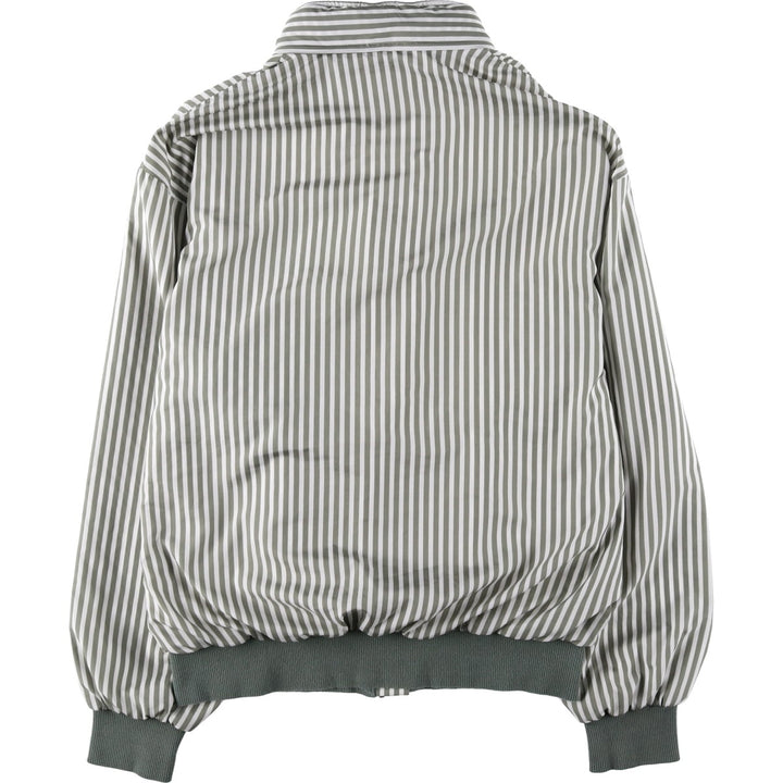 1970'S Lacoste CHEMISE French Lacoste Stripe Pattern Windbreaker, Made in France, Size 5 (Men's L equivalent), Vintage polyester Khaki type sage green Vintage Second Hand