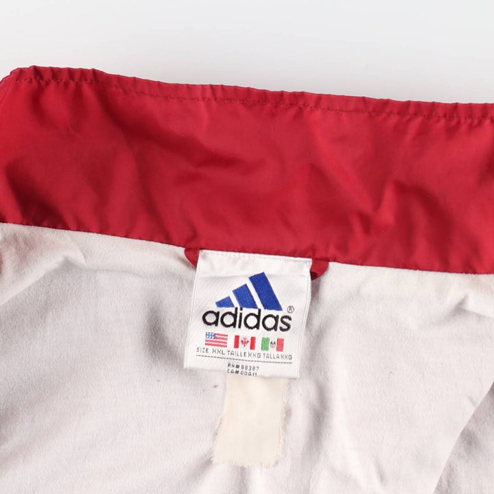 90s-00'S Adidas jacket, men's size XXL equivalent, vintage. unclear red type Vintage Second Hand