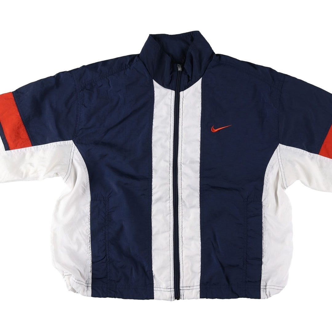 1990'S Nike Nylon Jacket, Women's Size M (approx.), Vintage Nylon white type Vintage Second Hand