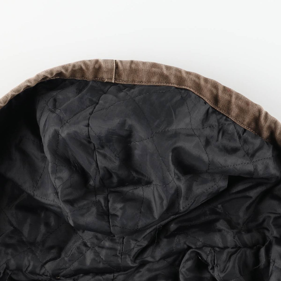 Carhartt Reindeer Pattern Padded Active Jacket Duck Full-Zip Hoodie Men's XL (approx.) unclear brown type Vintage Second Hand