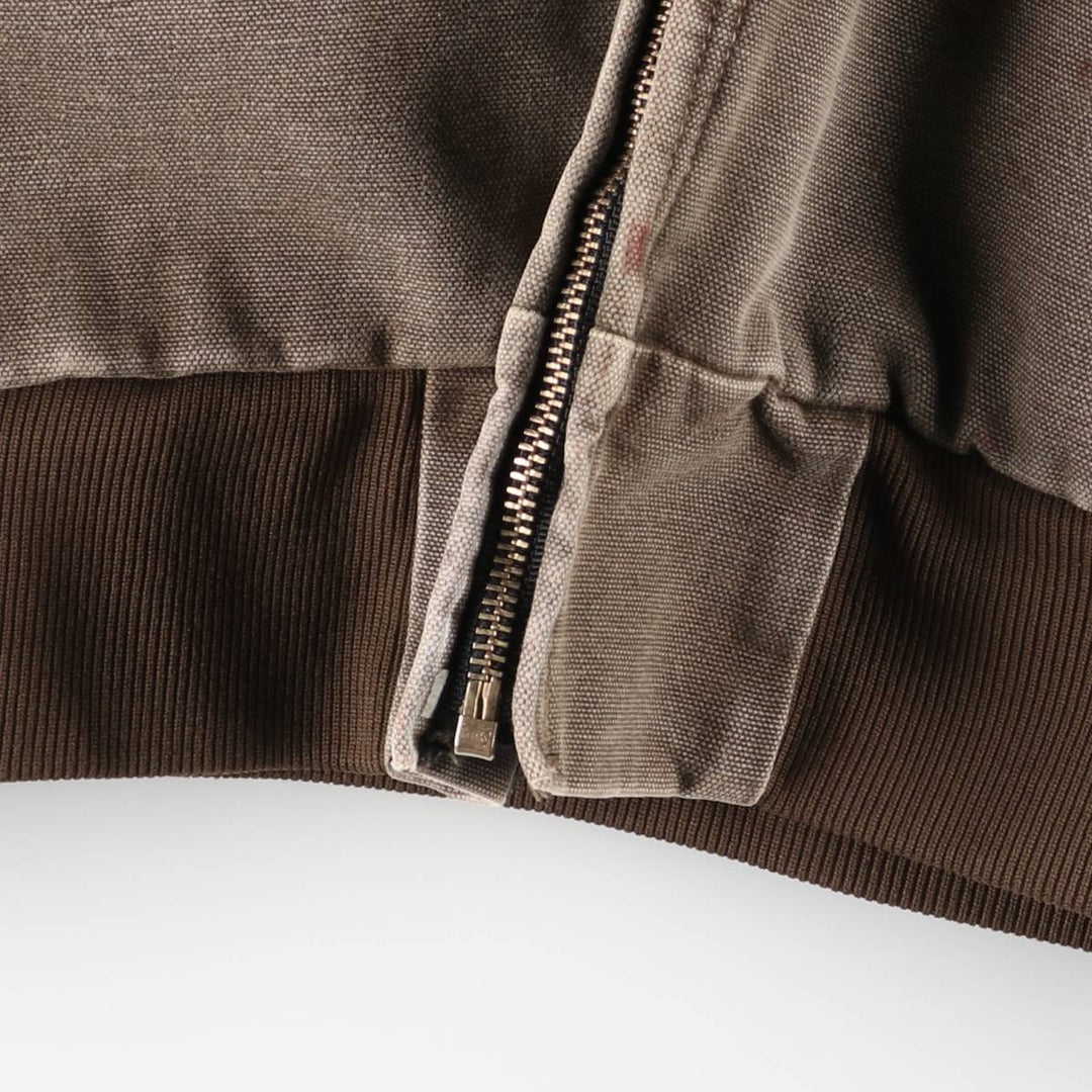 Carhartt Reindeer Pattern Padded Active Jacket Duck Full-Zip Hoodie Men's XL (approx.) unclear brown type Vintage Second Hand