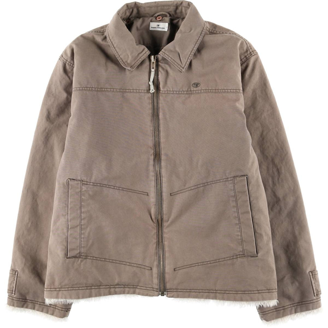 TOM TAILOR Duck Work Jacket, Men's Size XL (approx.) cotton brown type Vintage Second Hand