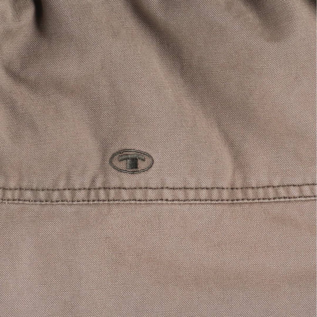 TOM TAILOR Duck Work Jacket, Men's Size XL (approx.) cotton brown type Vintage Second Hand