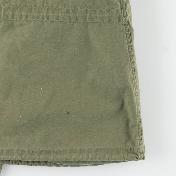 1960'S US Military Issue M-65 2nd Military Field Jacket, Made in USA, Long Medium (Men's Size M equivalent), Vintage Nylon Khaki type Vintage Second Hand