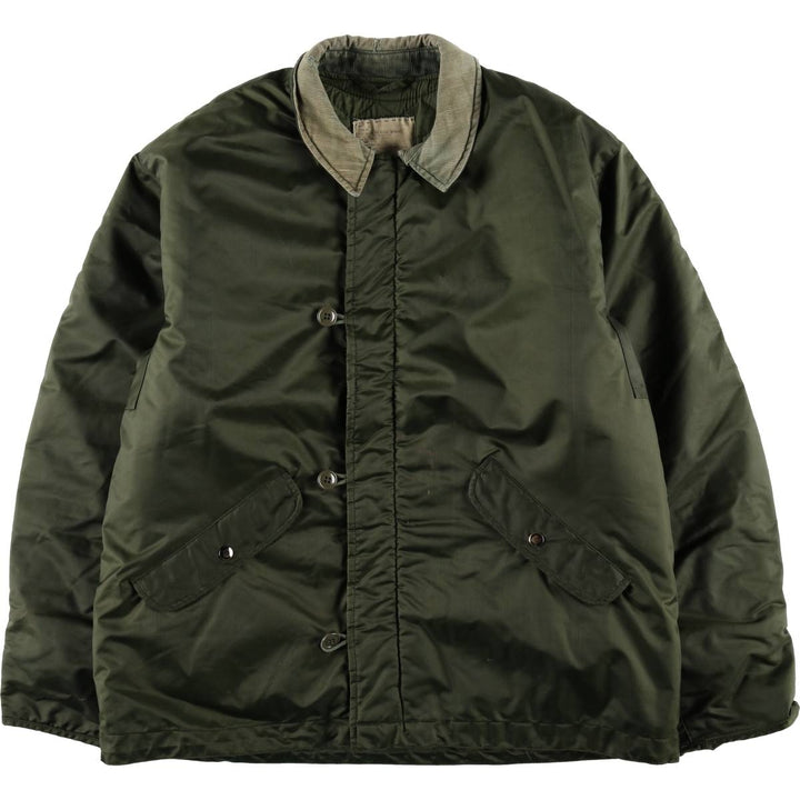 Authentic US military issue, 1970'S military deck jacket, made in USA, large size (equivalent to men's L), vintage. unclear Khaki type Vintage Second Hand