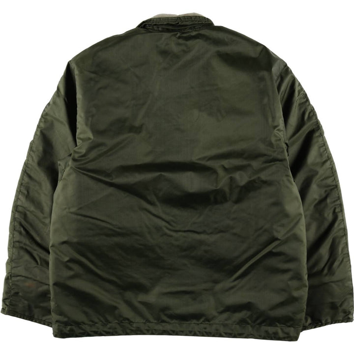 Authentic US military issue, 1970'S military deck jacket, made in USA, large size (equivalent to men's L), vintage. unclear Khaki type Vintage Second Hand