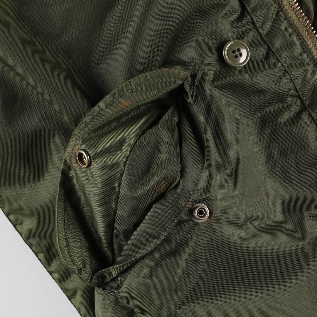 Authentic US military issue, 1970'S military deck jacket, made in USA, large size (equivalent to men's L), vintage. unclear Khaki type Vintage Second Hand