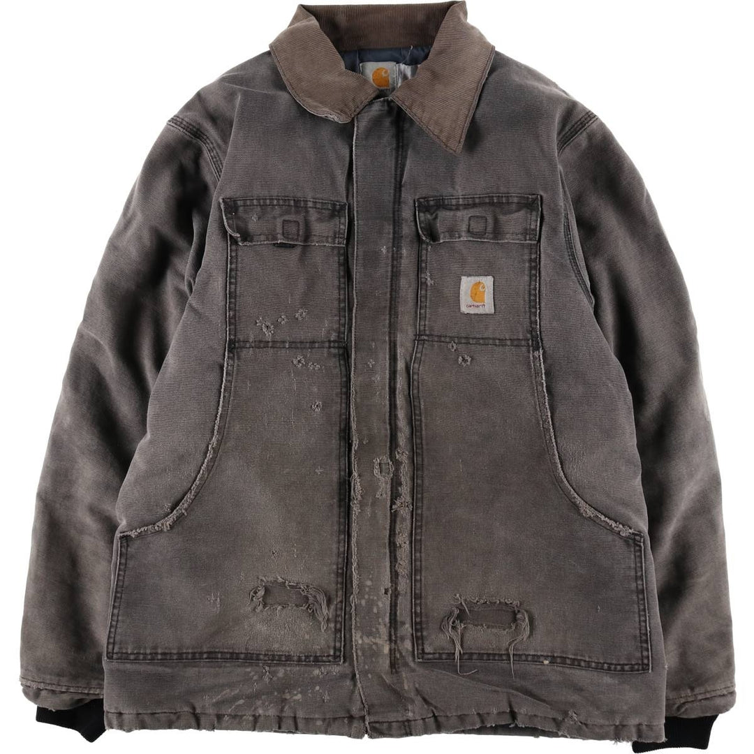 Carhartt Traditional Coat Duck Work Jacket Men's XL unclear Khaki type Vintage Second Hand