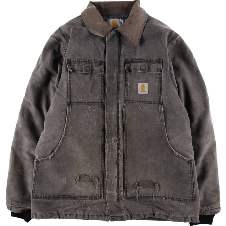Carhartt Traditional Coat Duck Work Jacket Men's XL unclear Khaki type Vintage Second Hand