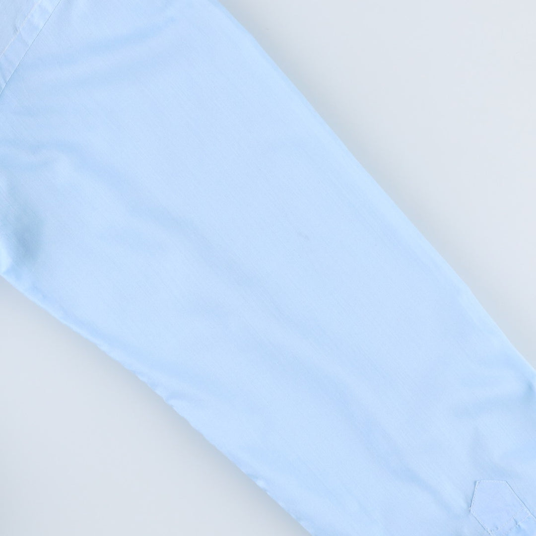 70'S Gingiss Frill Long-Sleeve Shirt, Men's Size L (Equivalent), Vintage unclear Blue type light blue Vintage Second Hand