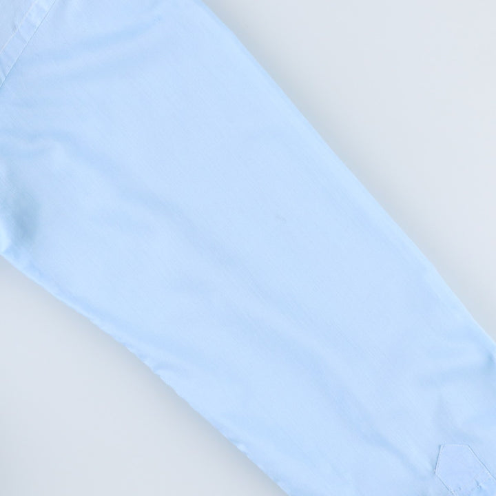 70'S Gingiss Frill Long-Sleeve Shirt, Men's Size L (Equivalent), Vintage unclear Blue type light blue Vintage Second Hand