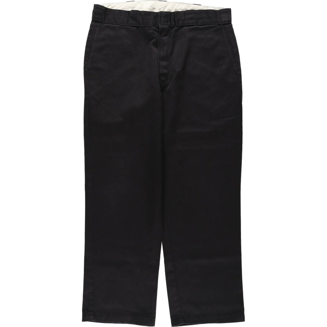 Dickies Work Pants Men's W36 polyester black type Vintage Second Hand