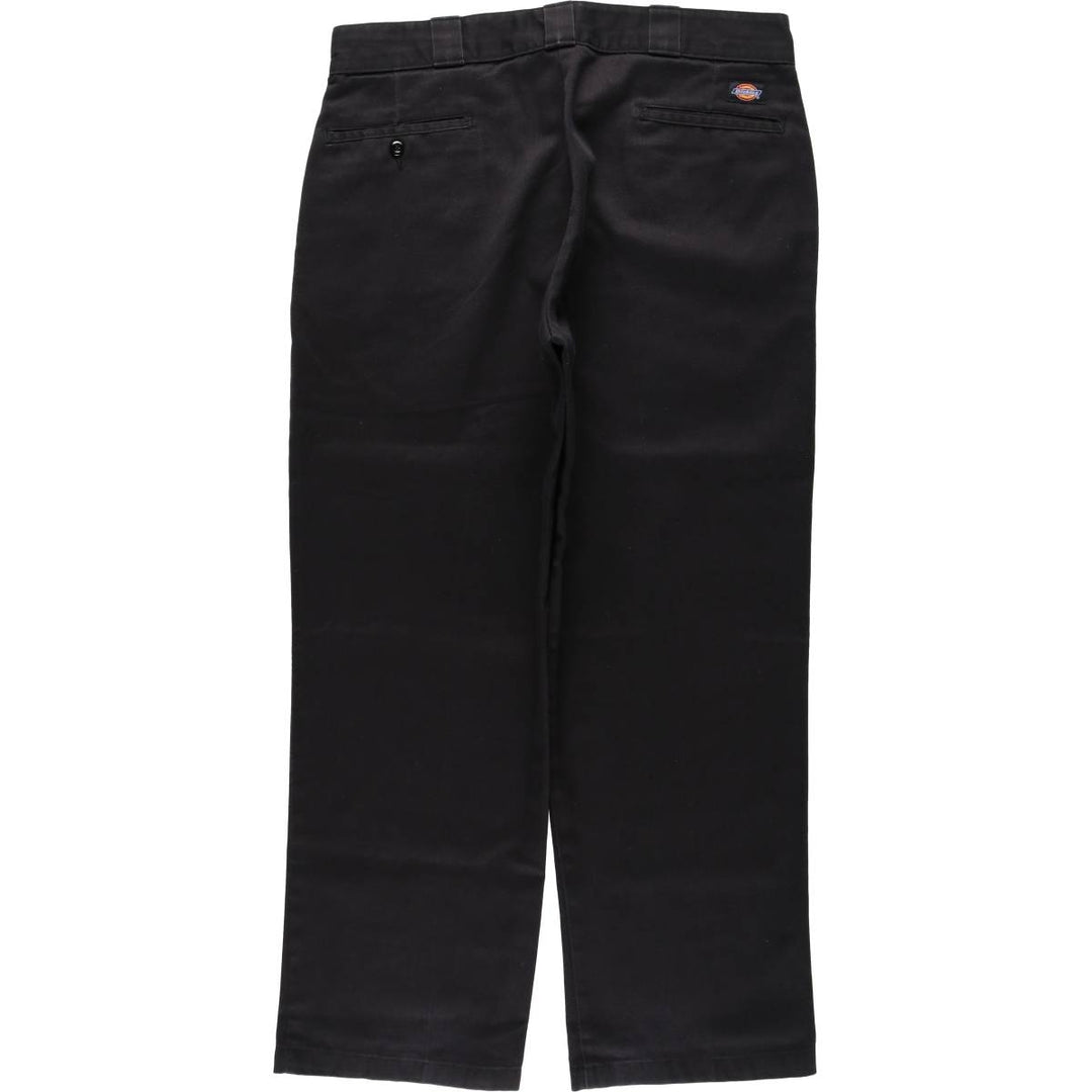 Dickies Work Pants Men's W36 polyester black type Vintage Second Hand