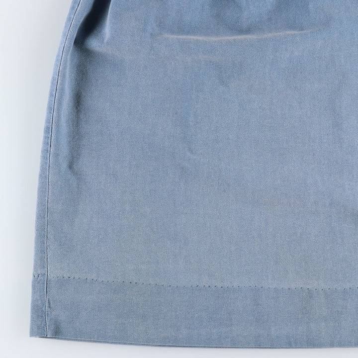 90s-era Ralph Lauren denim midi-length gathered skirt, women's size XL equivalent, vintage. unclear Blue type light blue Vintage Second Hand