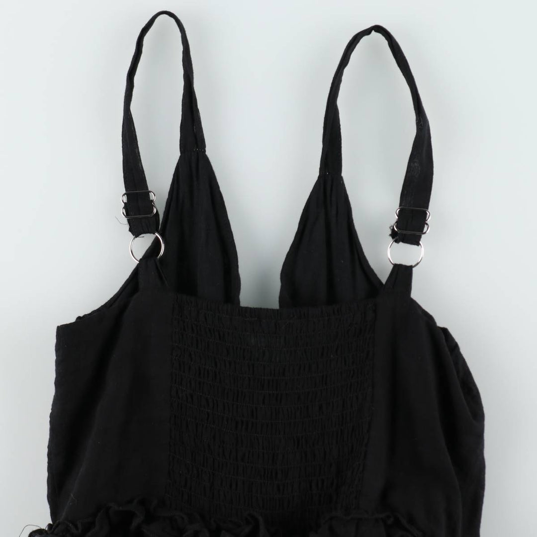 SASS Long Tiered Camisole Dress (Women's Size M) cotton black type Vintage Second Hand