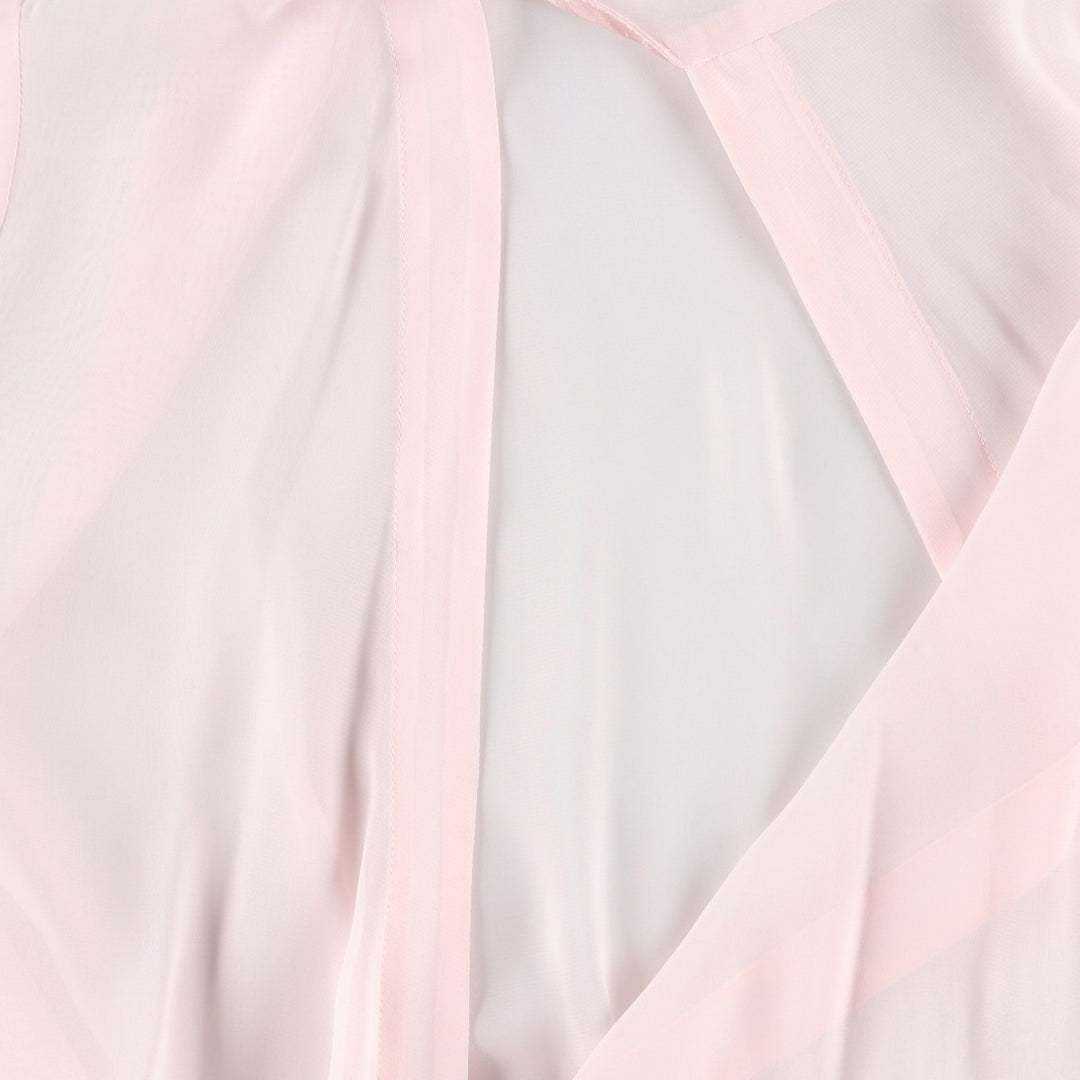 Oscar de la Renta sheer half-length lingerie gown, women's size S. polyester pink type Vintage Second Hand