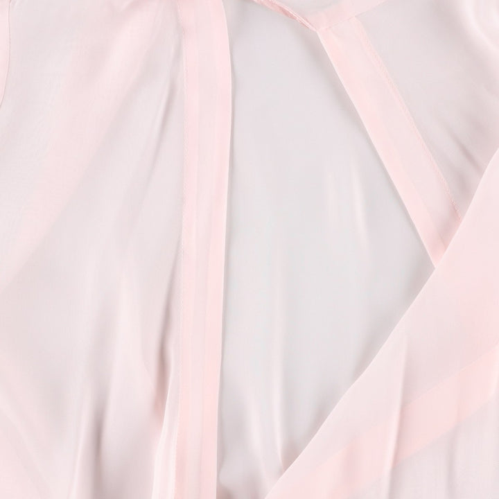 Oscar de la Renta sheer half-length lingerie gown, women's size S. polyester pink type Vintage Second Hand