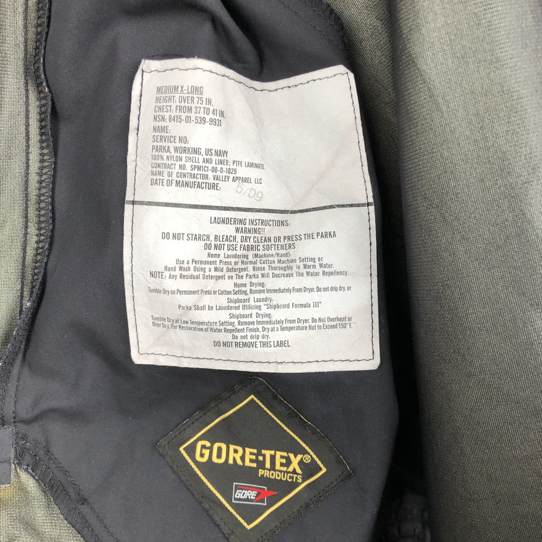 PARKA WORKING US NAVY Camouflage Pattern NWU Digital Camo Military Gore-Tex Parka Made in USA Men's Size M (Equivalent) Genuine US Military Issue Nylon navy blue type Vintage Second Hand