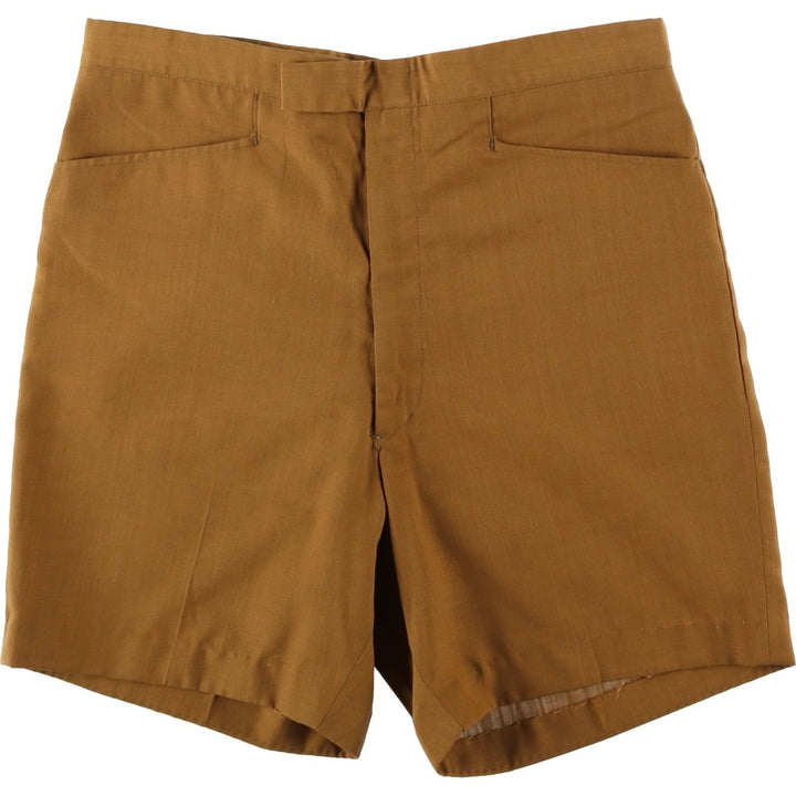 ~90'S HARRIS SLACKS Shorts, Men's W35 (approx.), Vintage unclear beige type brown Vintage Second Hand