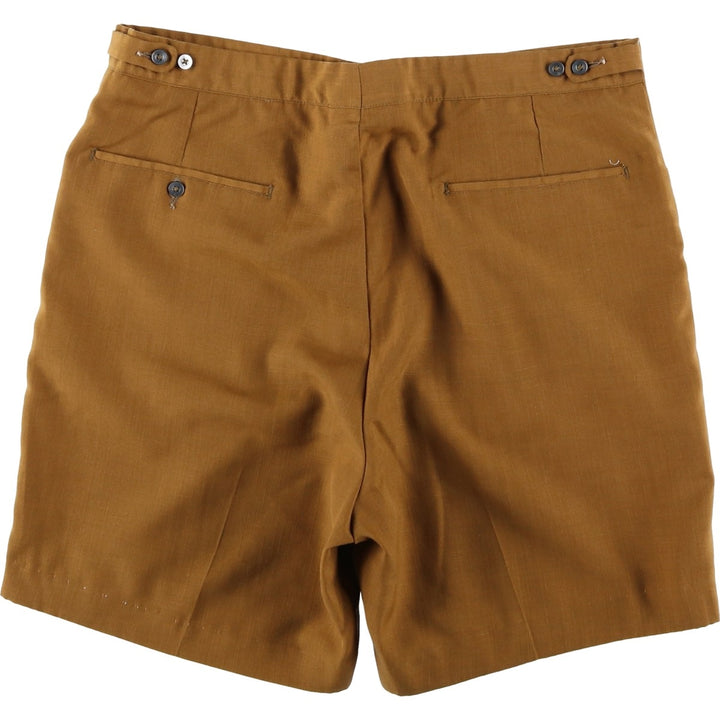 ~90'S HARRIS SLACKS Shorts, Men's W35 (approx.), Vintage unclear beige type brown Vintage Second Hand