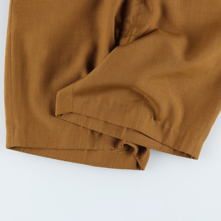 ~90'S HARRIS SLACKS Shorts, Men's W35 (approx.), Vintage unclear beige type brown Vintage Second Hand