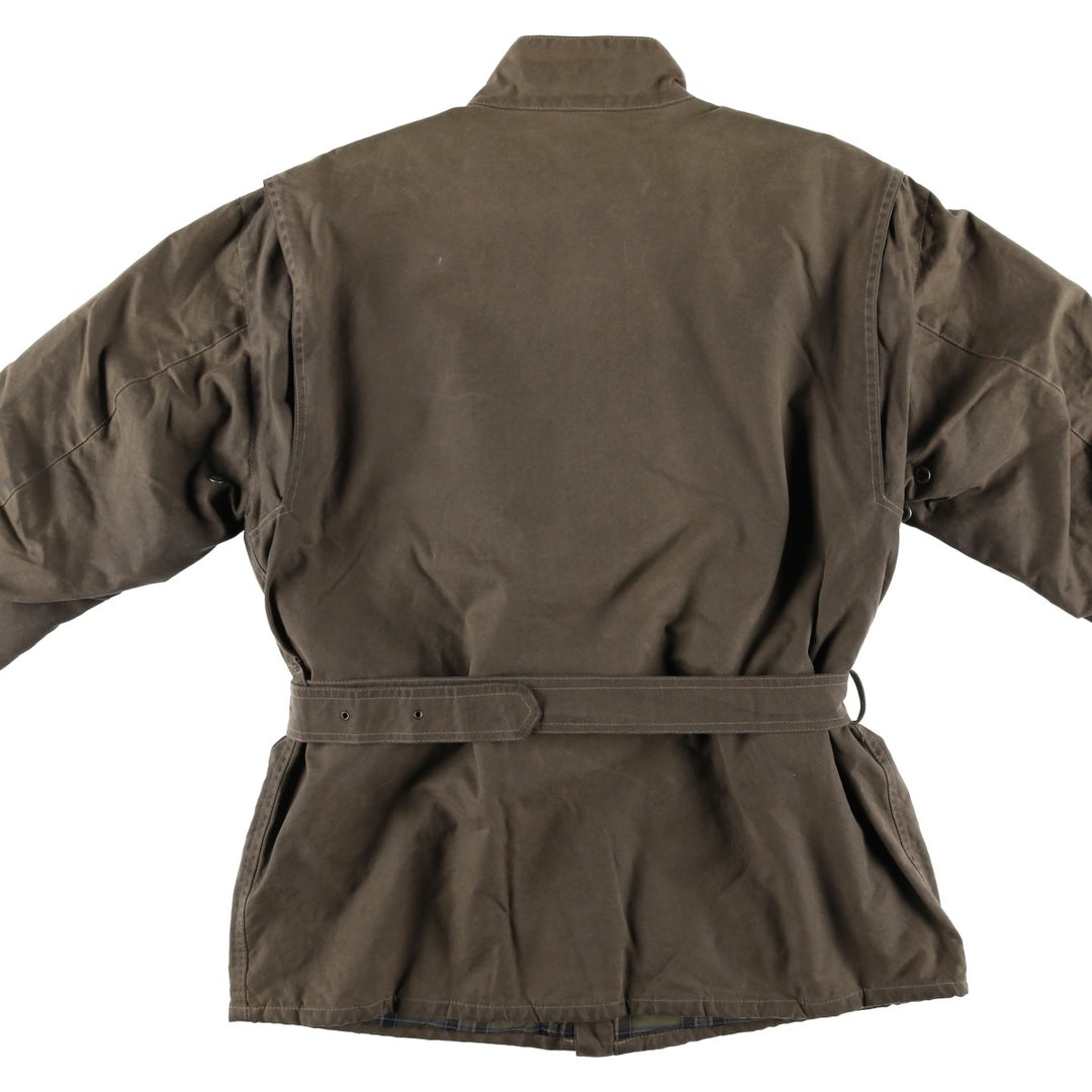Belstaff padded waxed cotton oiled jacket, made in the UK, men's size XL cotton Khaki type Vintage Second Hand