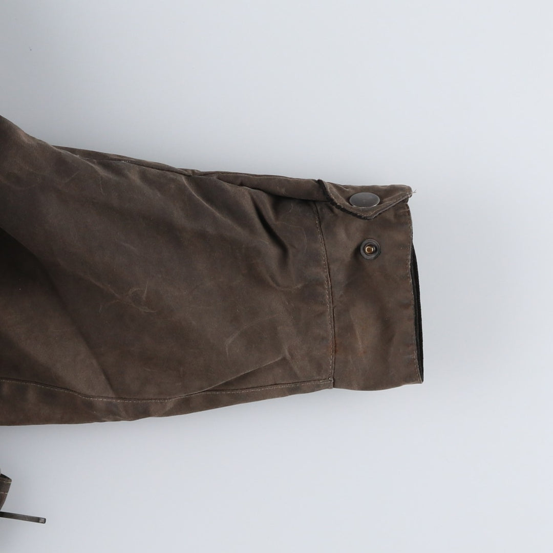 Belstaff padded waxed cotton oiled jacket, made in the UK, men's size XL cotton Khaki type Vintage Second Hand