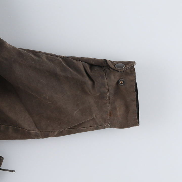 Belstaff padded waxed cotton oiled jacket, made in the UK, men's size XL cotton Khaki type Vintage Second Hand