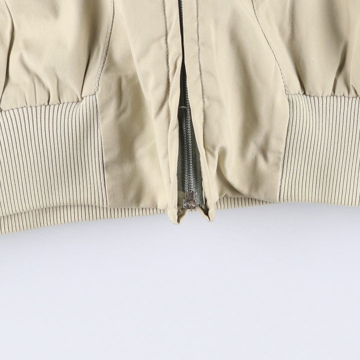 Vintage 80s-90'S LL Bean Harrington Swing Jacket, Made in USA, Men's XL polyester Beige type Vintage Second Hand