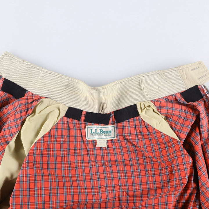 Vintage 80s-90'S LL Bean Harrington Swing Jacket, Made in USA, Men's XL polyester Beige type Vintage Second Hand
